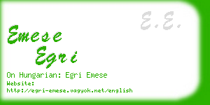 emese egri business card